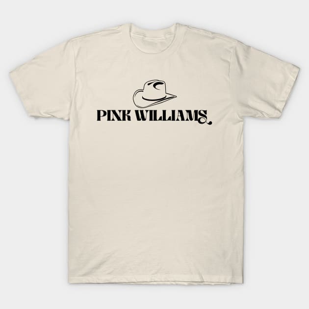 Pink Williams Name Logo (Distressed) T-Shirt by Pink's Mercantile  